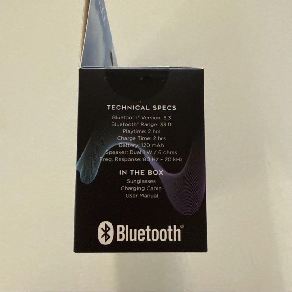 Bluetooth Speaker Sunglasses - Blue